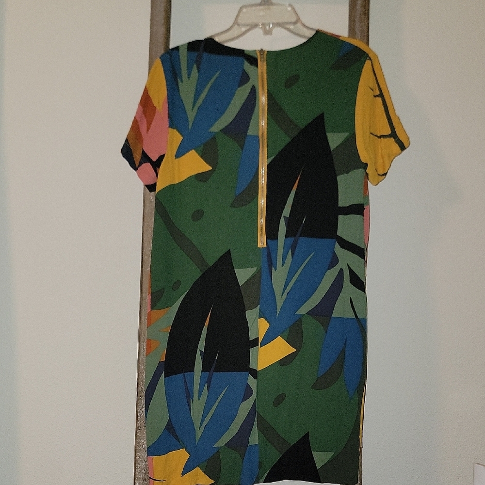 VICI Colorful Abstract Print Dress Size L EUC - Picture 3 of 4